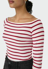 ONLY ONLLUCA BOATNECK BOX - Μπλούζα με μακριά μανίκια - cloud dancer