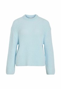 Hele sinine kudumissärk, millel on sooniline struktuur, ümmargune kaelus ja pikad varrukad. Disain on lõdvestunud istuvusega ja sirge äärega.