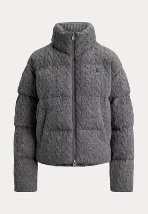 Polo Ralph Lauren, CABLE WOOL CASHMERE PUFFER JACKET - Winterjacke - grey heather