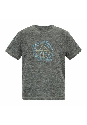Regatta, REGATTA ALVARADO SHORT SLEEVED GRAPHIC T-SHIRT T-SHIRTS UNISEX - Print T-shirt - black