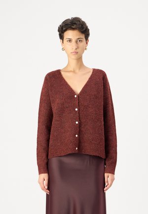 Vero Moda Knitted VMPIA Knit - Gilet - fired brick