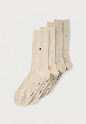 MICRO PATTERN 4 PACK - Κάλτσες - sand