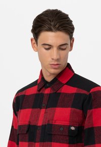 Dickies M HEAVY - Camicia - red black plaid