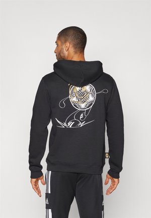 JUVE - Hoodie - black/dark gold