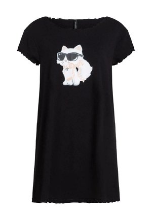 KARL LAGERFELD, KARL LAGERFELD SLEEPWEAR TOP IKON CHOUPETTE DRESS - Chemise de nuit / Nuisette - black