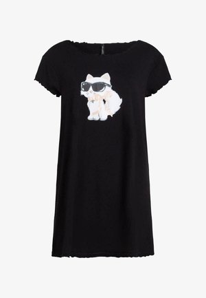 KARL LAGERFELD, KARL LAGERFELD SLEEPWEAR TOP IKON CHOUPETTE DRESS - Chemise de nuit / Nuisette - black