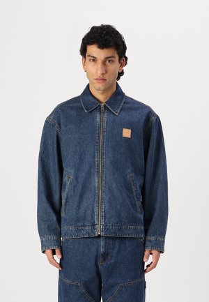 COACH ZIP FRONT JACKET - Denim jacket - dark wash