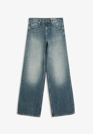 Bershka, LOW-RISE STRAIGHT-LEG - JEANS - Jean droit - blue denim