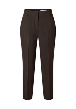 Selected, SLWRITA-RIA MW CROPPED PANT MEL NOOS - Παντελόνι - delicioso detail:melange