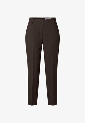 Selected, SLWRITA-RIA MW CROPPED PANT MEL NOOS - Pantalon classique - delicioso detail:melange