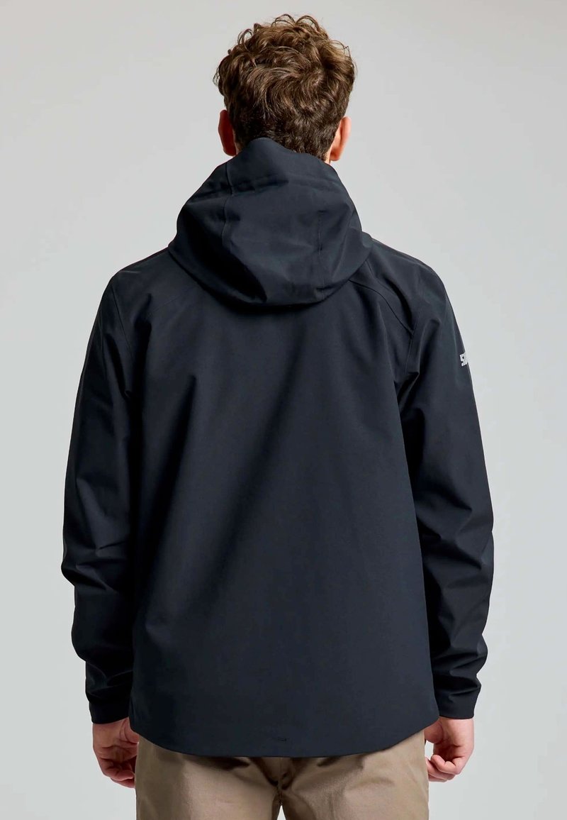 Slam HOODED Regenjacke wasserabweisende Jacke black ink