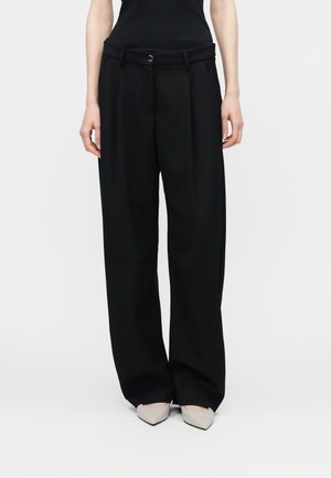 Pinko RACHEL PANTALONE DIAGONALE - Bukse - nero limousine