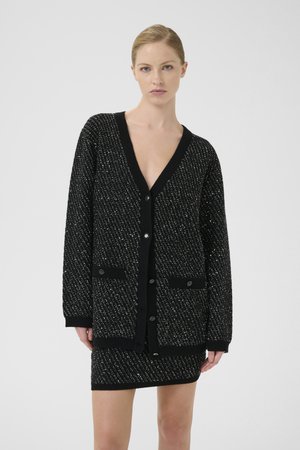 COSMA  - Kardigan - black with lurex
