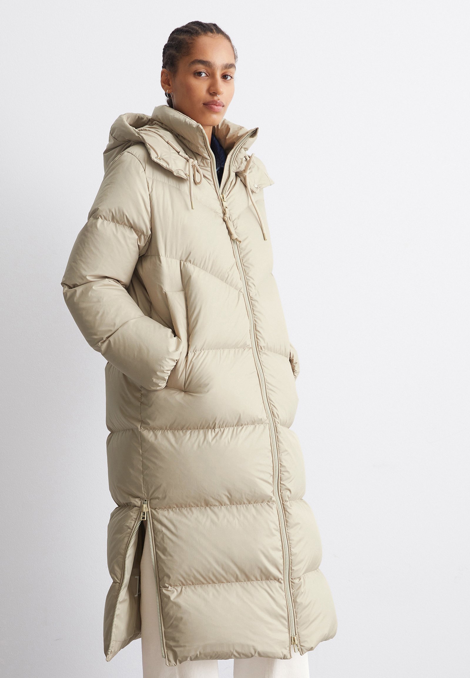 Polo Daunenmantel Marco Polo Parka Damen Beige Jacket Polo