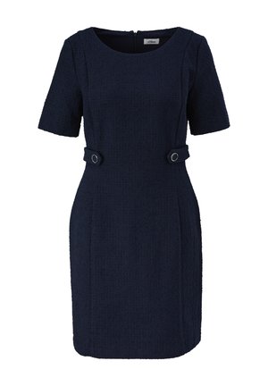 s.Oliver BLACK LABEL KLEID AUS BOUCLÉ - Freizeitkleid - navy