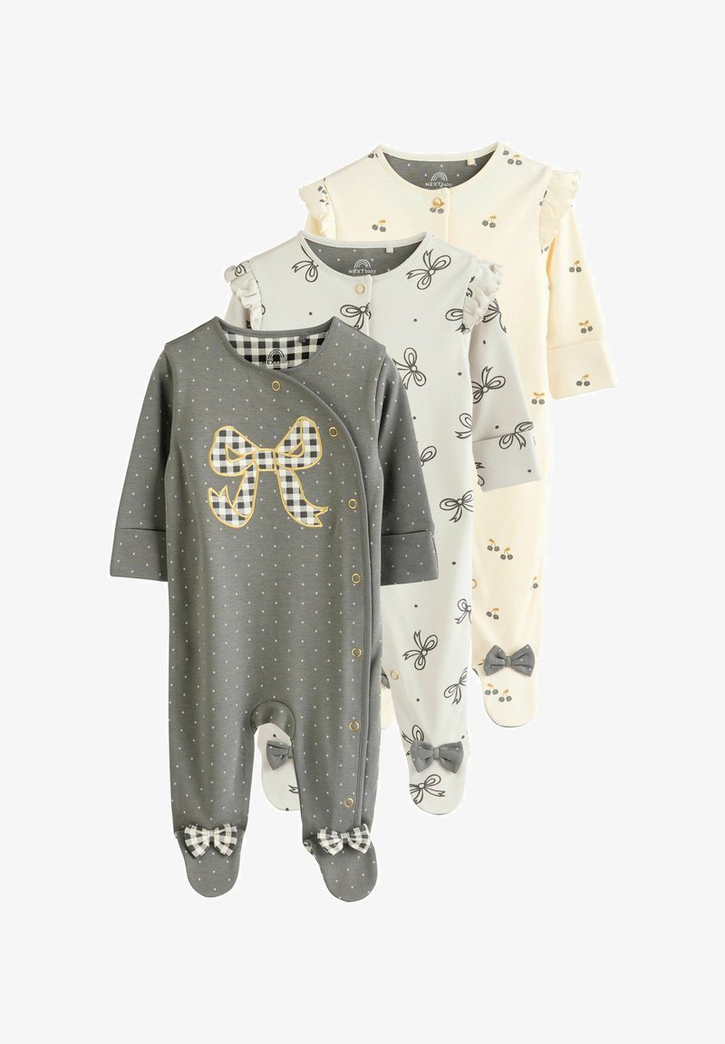 Next EMBROIDERED DETAILS 3 PACK - REGULAR FIT - Overal na spanie - grey