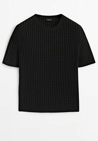 Massimo Dutti T-shirt con stampa - black