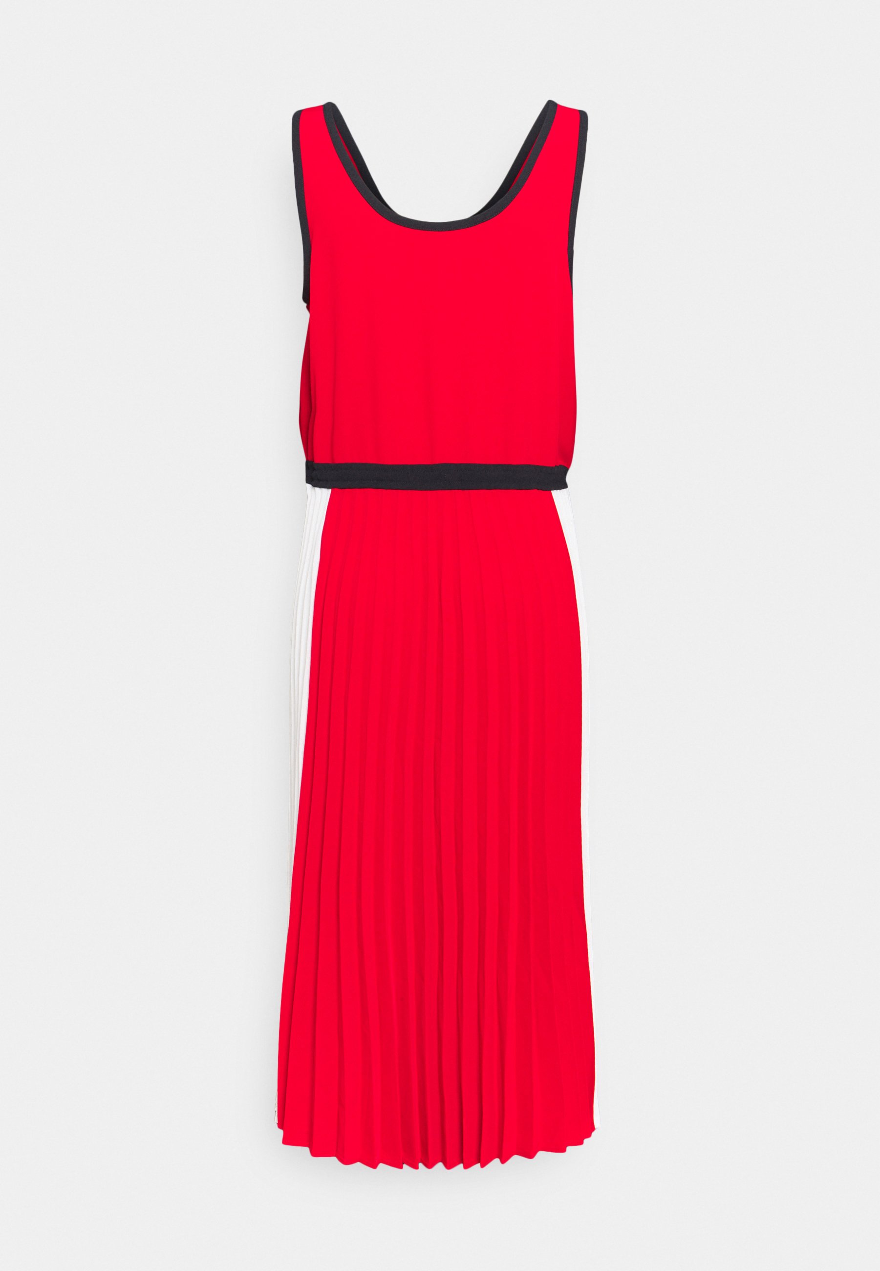 Tommy Hilfiger PLEATED DRESS - Vestito estivo - fireworks/dsrt sky/wht  colorblock/rosso - Zalando.it