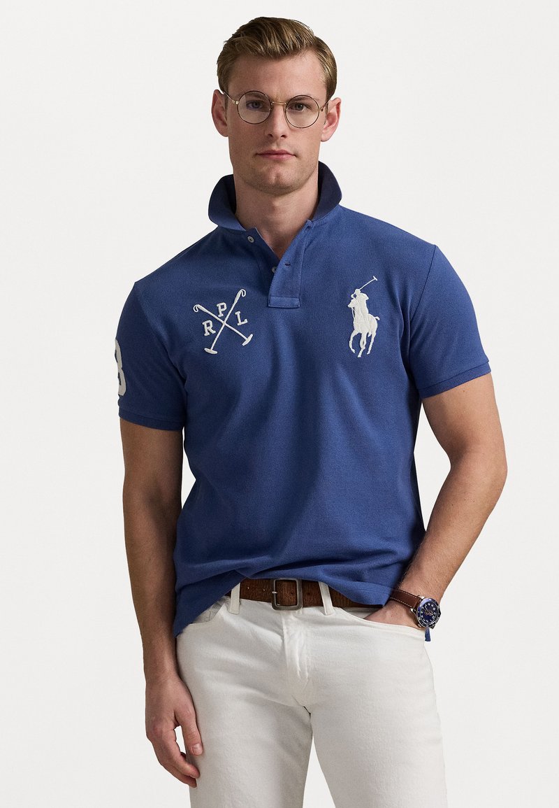 Polo Ralph Lauren Custom Slim Fit Big Pony Mesh Polo Shirt - Poloskjorter - old royal