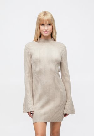 CHASE MOCK MINI DRESS - Rochie tricotată - brown