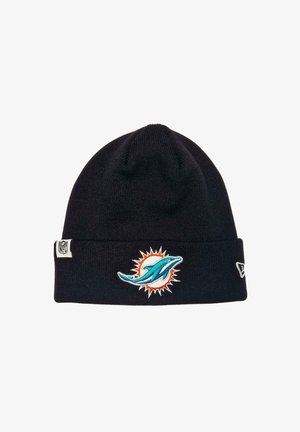 New Era MIAMI DOLPHINS NFL LOOP LABEL - Beanie - schwarz