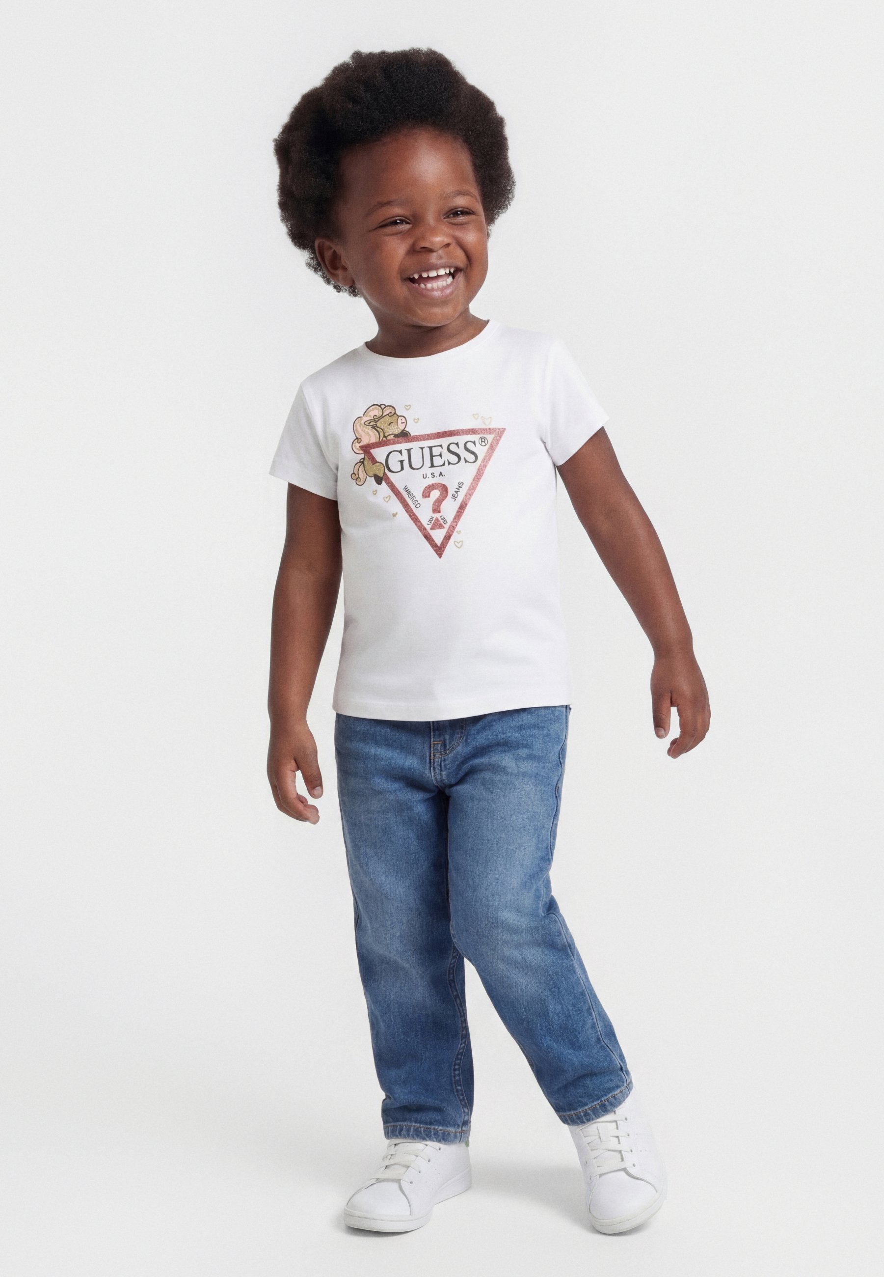 Camiseta para bebé Punto de algodón marfil