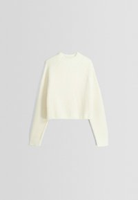 Bershka Strickpullover - white