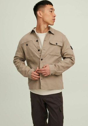 JCOBEN CLASSIC OVERSHIRT - Shirt - dune