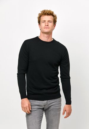 CREW NECK - Jumper - black