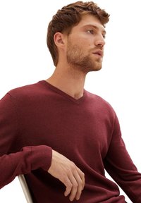 TOM TAILOR Strickpullover - bordeaux