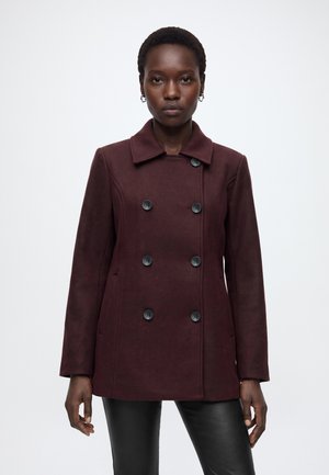 ONLY, ONLBLAKE PEACOAT - Κοντό παλτό - decadent chocolate/melange