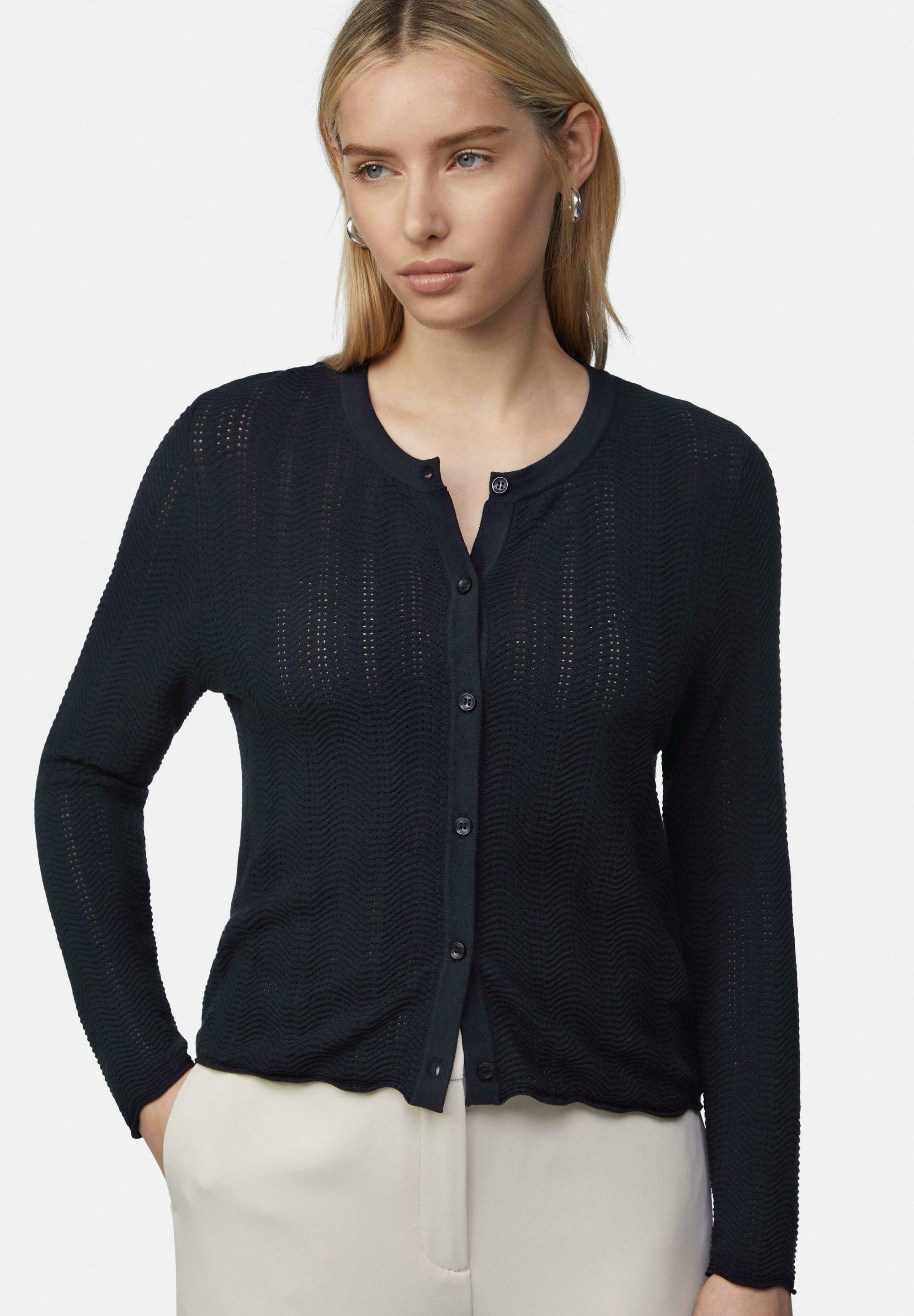 Zalando Comma Cardigan Blau Comma IM MIT WELLENSAUM Cardigan Navy