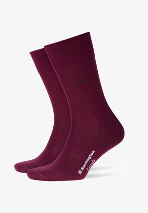 Burlington, Leeds - Socken - merlot