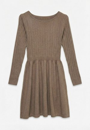 Vero Moda, KNITTED DRESS AWASHLIE SHORT DRESS - Robe pull - fossil