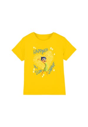 INSIDE OUT JOY HAPPINESS - Print T-shirt - yellow