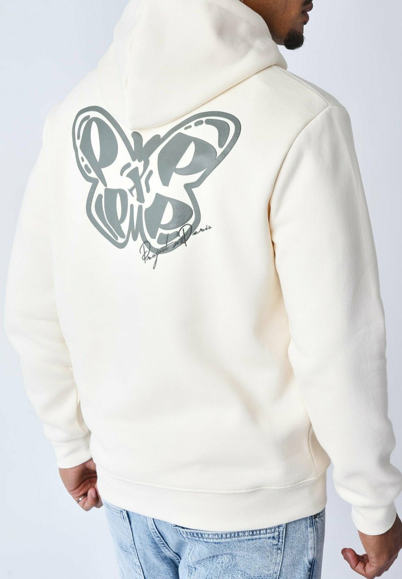 Sweat à capuche pour femme avec imprimé papillon - Sweat à capuche décontracté avec poches - Sweat à