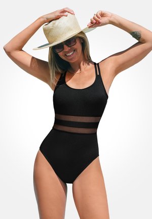 ALLURING SHEER BACK TIE  - Badpak - black