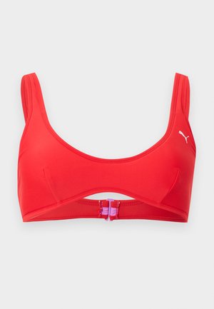 Puma SWIM WOMEN REVERSIBLE - Bikini-Top - electric orchid/red