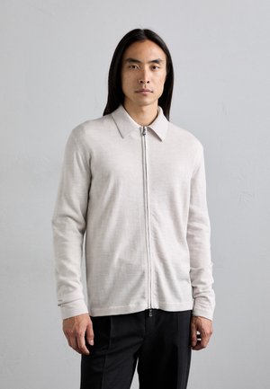 J.LINDEBERG KALEB ZIP - Cardigan - moonbeam melange