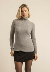 Dona x Lisa COL ROULÉ TEXTURÉ KILANIE - Pullover - gris