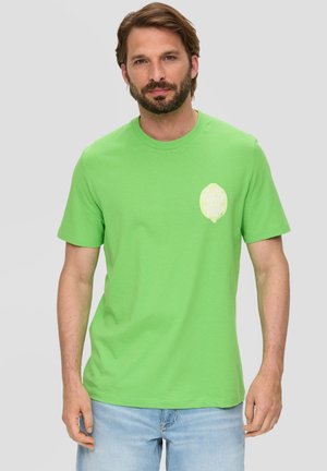 s.Oliver FRONTPRINT - T-shirt print - grün