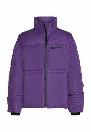 Karl Lagerfeld Jeans, KARL LAGERFELD JEANS JACKET RUCHED-SLEEVE PUFFER - Chaqueta de invierno - prism violet