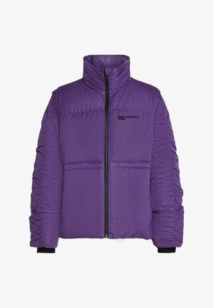 Karl Lagerfeld Jeans, KARL LAGERFELD JEANS JACKET RUCHED-SLEEVE PUFFER - Chaqueta de invierno - prism violet