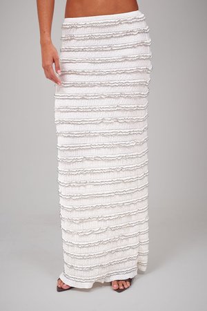 South Beach TEXTURED FRILL  - Maxirock - monochrome