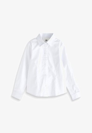 DRESSING MADE EASY RICH STRETCH LONG SLEEVE SCHOOL S - Cămașă - white