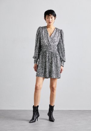 The Kooples ROBE - Vestito elegante - silver-coloured