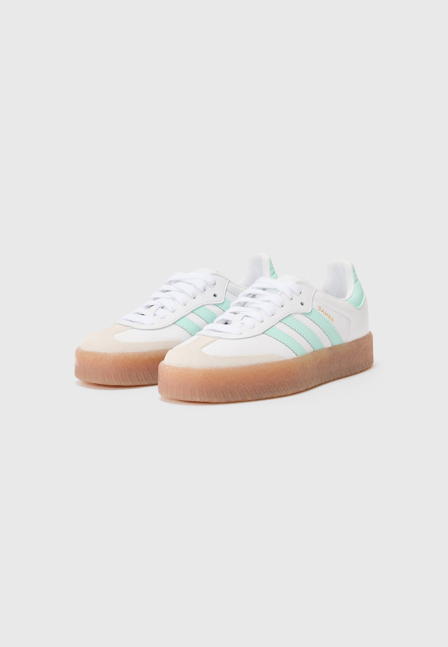 adidas Originals SAMBAE UNISEX - Trainers - white/clear mint/gold