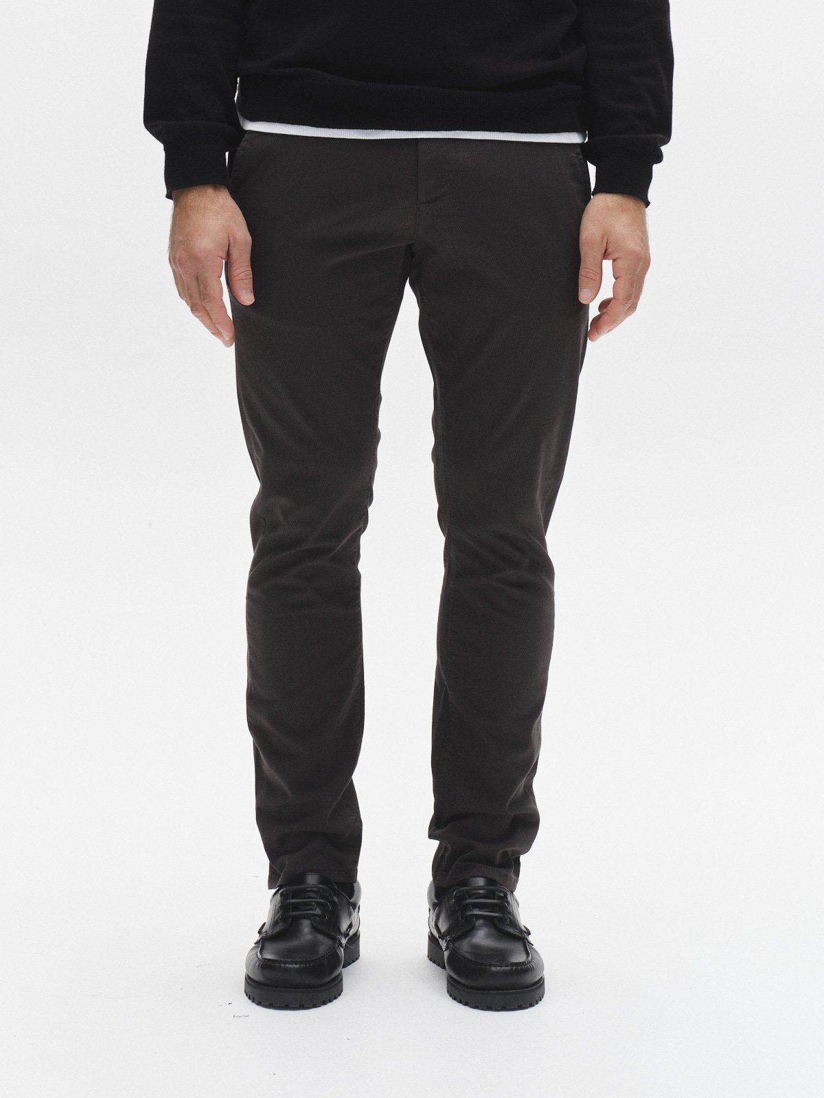 Gabba PAUL K3280 DALE CHINO - Chinos - charcoal/anthracite