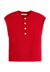 Next GOLD BUTTON - Tricou basic - red