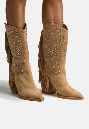 Cowboy/Biker boots - marrón claro